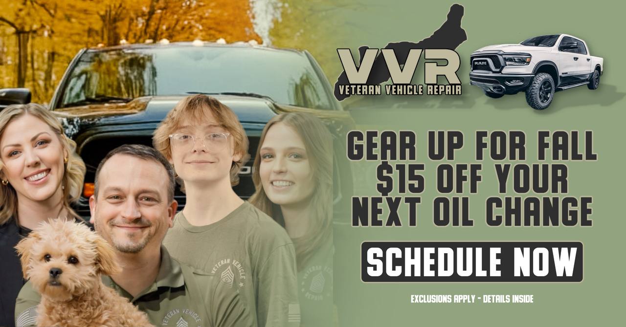 Drive Into Fall with $15 OFF your next OIL Change!